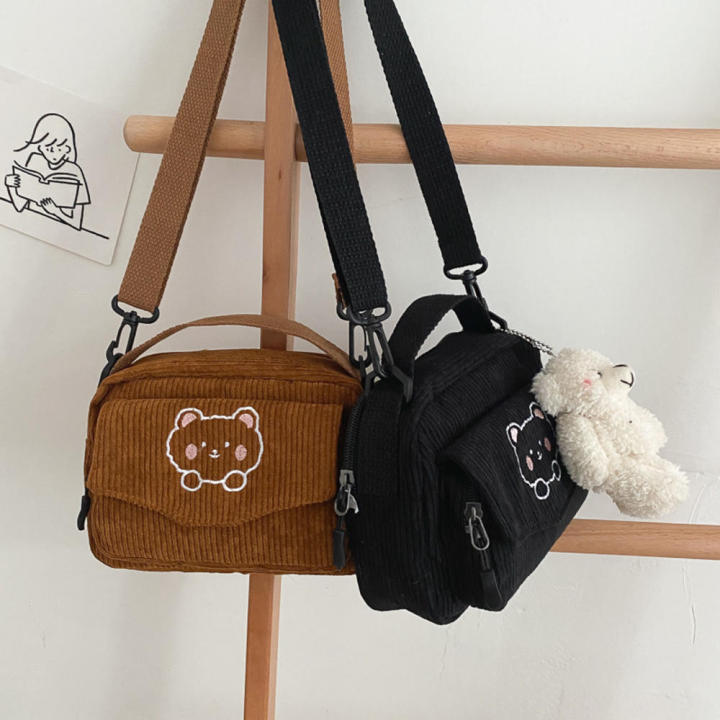 Canvas%20Japanese%20Handbag%20Shoulder%20Student%20Small%20Corduroy%20Girls%20Messenger%20-%20Image%206