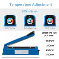 Impulse Heat Sealer PP Plastic Bag Heat Sealer Machine Food Film Sealing Machine 200MM. 