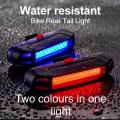 100 Lumen Bicycle Rechargeable Cycle Rear Red Light With Usb Cable Back Light. 