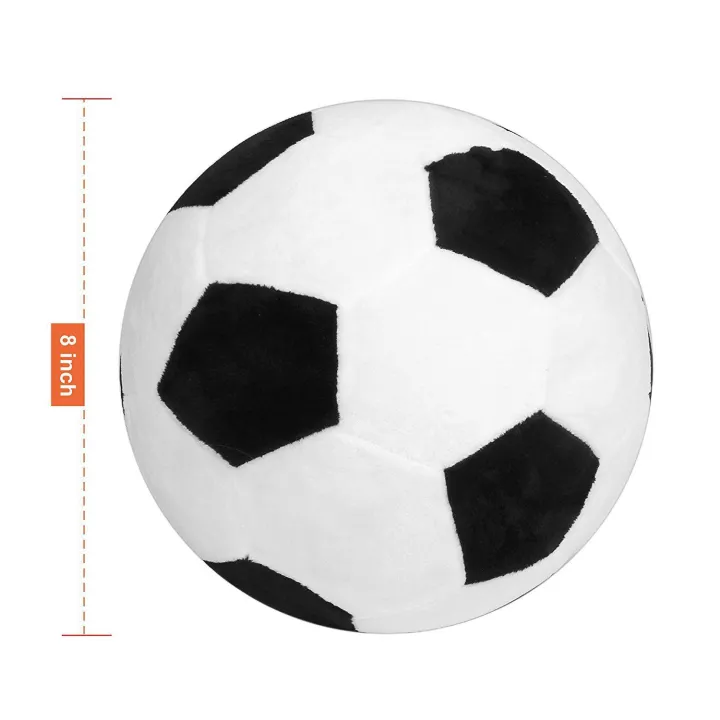 Soccer%20Sports%20Ball%20Throw%20Pillow%20Stuffed%20Soft%20Plush%20Toy%20For%20Toddler%20Baby%20Boys%20Kids%20Gift,%208%20inch%20L%20X%208%20inch%20W%20X%208%20inch%20H,%20Black%20-%20Image%203
