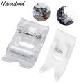 2pcs Roller Sewing Machine Presser Foot Plus Non-Stick Zigzag Presser Foot for Singer Brother Low Shank Sewing Machine. 