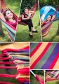Hammock 1 Person Outdoor Leisure Bed Travel Camping Hanging Hammock Swing Lazy Chair,Red. 