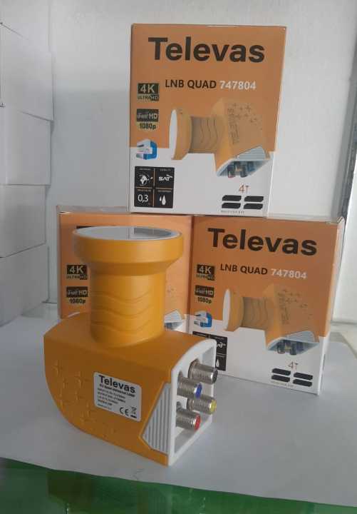 TELEVAS LNB Quad 747804 Converter-4 Port
