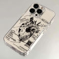 Sketch heart graphic phone case for iPhone 15 14 13 12 11 x XR Xs SE2 SE 8 7 plus pro Max mini TPU back cover. 