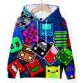 Anime Game Angry Geometry Dash Hoodies Kids Clothes Long Sleeve Pullover Children Hoody Sweatshirt Boys Girls Hoodie Streetwear. 