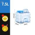 Water Container with Lid, Food Grade Water Storage Jug, Camping Water Storage Jug for 7.5L. 