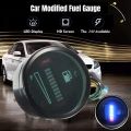 24V 2 Inch 52mm Universal Car Motorcycle Fuel Level Meter Gauge LED Light Display Fuel Tank Gauge Boat Truck RV. 