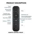 G60S Pro BT 5.0 2.4G Gyroscope Air Mouse Voice Remote Control English Mini Keyboard for Android Smart TV Box PC. 