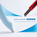 Creative Paper Knife Ceramic Tip Wear-Resisting Utility Knife Pen Shaped Paper Cutter Letter Opener. 