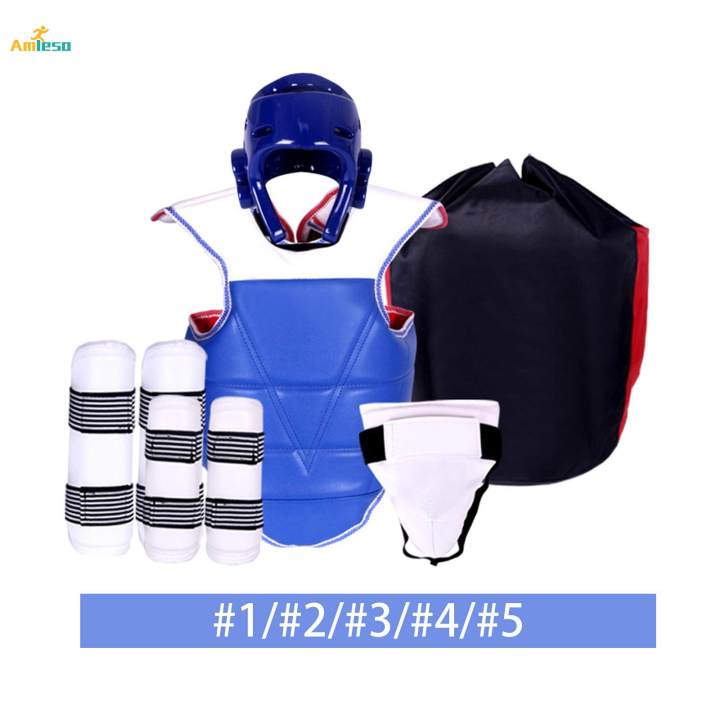 5%20Pieces%20Taekwondo%20Protective%20Gear%20Karate%20Sparring%20Gear%20for%20Muay%20Thai%20-%20Image%203