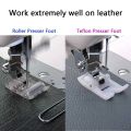 2pcs Roller Sewing Machine Presser Foot Plus Non-Stick Zigzag Presser Foot for Singer Brother Low Shank Sewing Machine. 