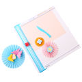 HXSJ Kw-Trio 2-In-1 Desktop Paper Cutter Foldable Craft Paper Trimmer 12.2 Inch Cutting Length With Straight Edge Cutter Fold Line Function Scale Design Office Home Stationery For Paper Laminated Photos Pictures Cards Scrapbooking Tool. 