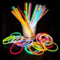 【HUT】 50/1Pcs Party Glow Sticks Glow In The Dark Bracelets Necklace DIY Colorful Fluorescence Stick Xmas Wedding Party Decoration Prop. 