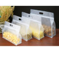 Transparent Stand Up Food Bag Resealable Zipper Thickened Snack Packing Bags Plastic Food Saver Sealing Bag Carry Pouch. 