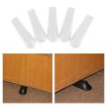 4pcs Set Black Door Stopper පහසුවෙන් කූඤ්ඤ දොර හිඩැස් ඉහළට Finger Protector Flexible Floor Door Stops. 
