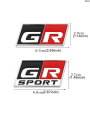 ChanxiLuxury Car Sticker GR Sport Logo Emblem Badge Decals for Toyota HV YARiS RZ RC RS C-HR Corolla Prius Harrier Camry Tacoma Venza rav4 GR. 