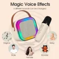 Bluetooth K12 Karaoke Machine Portable 5.3 PA Speaker System with 1-2 Wireless Microphones Home Family Singing Children's Gifts. 
