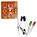 Multiflashing Circuit 2 LED Flashing DIY Kit with Parts and PCB - Robo Circuit - Multi. 