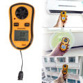 Handheld Digital Anemometer Portable Mini Wind Speed Temperature Gauge. 