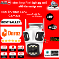 Wifi Triple Lens 3Mp CCTV Camera with Two Way Audio, Night Vision Color (code :1028A). 