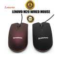mouse usb mouse lenovo M20  wired optical mouse  For PC, Apple,   Mac, Android- Black Color. 