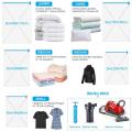 Vacuum Storage Bags,for Bedding,Pillows,Towel,Clothes Space Saver Travel Storage Bag,With Hand-electric-Pump,Vacuum Bag Package. 