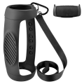 2X Silicone Case Cover for Jbl Charge 5 Bluetooth Speaker, Travel Carrying Protective with Shoulder Strap and Carabiner. 