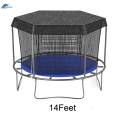 Trampoline Cover Wear Resistant Effective Easy to Use Practical Trampoline Shade 14 Feet For 6 Rods. 