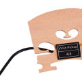 Wooden 4/4 Violin Bridge, Excellent High Sensitivity Pickup Violin Maple Bridge for Preamplifier. 