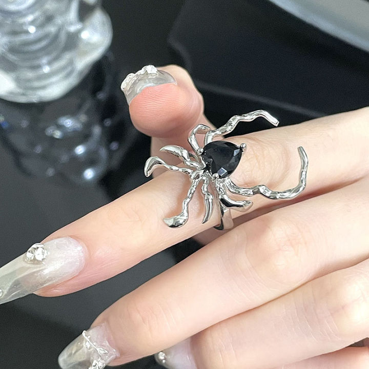 Gothic%20Irregular%20Spider%20Webs%20Zircon%20Rings%20Black%20Crystal%20Grunge%20Open%20Ring%20Punk%20Dark%20Spider%20Animal%20Goth%20Rings%20for%20Women%20Jewelry%20-%20Image%203