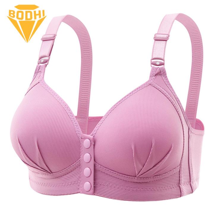 Comfortable%20Nylon%20Bra%20Comfortable%20Plus%20Size%20Bra%20with%20Front%20Button%20Closure%20Adjustable%20Straps%20No%20Wire%20Support%20Soft%20Elastic%20Material%20Perfect%20for%20Southeast%20Asian%20Women%20Breathable%20Bra%20-%20Image%208