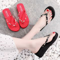 Flip Flops Women's Summer Outdoor Wear New Little Daisy Fashion Flat Wedge Slippers Non-Slip Simple Beach Shoes Sandals. 