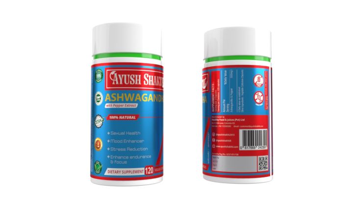 Ashwagandha Herbal Supplementary Capsules