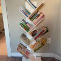 Standard Bookcase tree Shape Wall Side Fixture Book Stand For Home Decor, Office, library, Entryway, waiting area. 