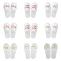 【WEJA】1Pair Bride Wedding Decoration  Bridesmaid Party Slippers  Ladies Party Supplies. 