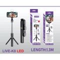 plokama live-k8 led selfie stick. 