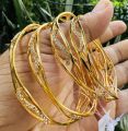 Hight Quality Fashion Gold Plated bangal ESH Lover waves shape bangel Stylish two Bangle With Stone For Women gift items for girls. 