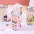 Canned Wet Wipes Portable Children Barreled Cans 30 Sheets Cleaning Cloths Creative Cartoon Chain Cute Small Bell. 