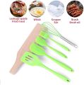 Kitchen Utensil Set, 5 PCS Silicone Kitchen Utensils Set for Cooking & Baking - Nonstick Cookware with Turner, Whisk, Brush, Spatula. 