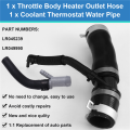 Throttle Body Heater Outlet Hose LR045239 Coolant Thermostat Water Pipe LR049990 for Range. 