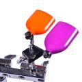 Double Sambago Bell Percussion Jam Block Latin Music Cowbell Knocker Drum Accessories Plastic 10mm Block Musical Instrument Kit. 