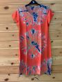 House Coat for Women Hand Made Traditional Unique Batik Designs Night Dress for Comfort Relax- Female Bathik House Coat Night Gown Frock Nighty V Neck. 