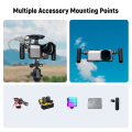 For 15 Ultra 17mm Threaded Lens Backplate Phone Cage Kit 67mm Filter Adapter Black. 