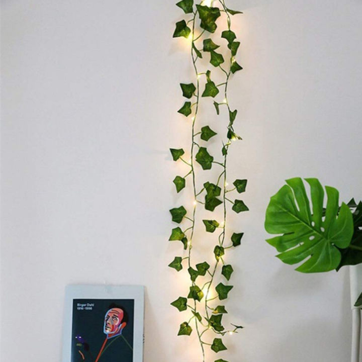 Ivy%20leaves%20Garland%20with%203m%20String%20fairy%20lights%20-%20Image%203