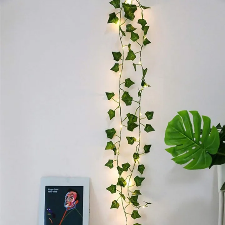 Ivy%20leaves%20Garland%20with%203m%20String%20fairy%20lights%20-%20Image%203