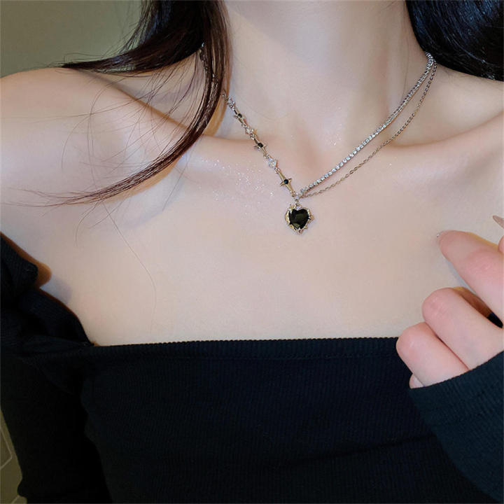 Fashion%20Crystal%20Heart%20Water%20Drop%20Pendant%20Necklaces%20Sweet%20Cool%20Egirl%20Clavicle%20Chain%20Aesthetic%20Women%20Jewelry%20Y2K%20Accessories%20-%20Image%203