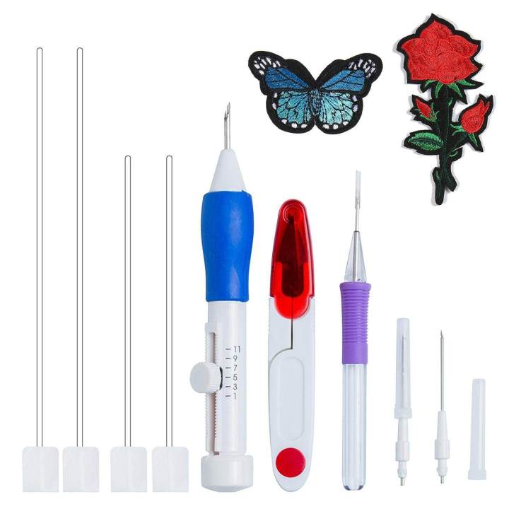 Magic Embroidery Pen Punch Needles Embroidery Pen Set Punch Needle Kit