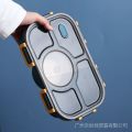 Partitioned Microwave Dinning Plate Office Worker Portable Seal with Lid Student with Bowl Simple Lunch Box Heating Separated. 