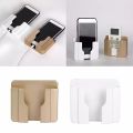 Universal Smartphone Wall Holder Charging Bracket Stand Shelf Adhesive Mount Box. 