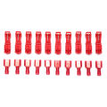 20Pcs T-Tap Splice Wire Connector Insulated Spade Electrical Crimp Terminals Kit. 